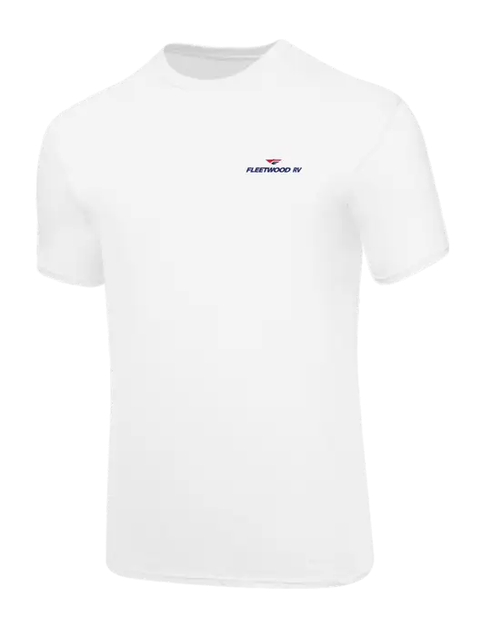 Core Blend White T-Shirt w/Fleetwood RV Logo