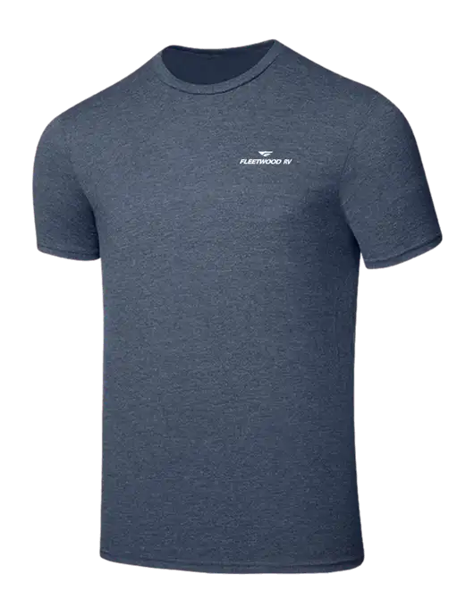 Seriously Soft Heathered Navy T-Shirt w/Fleetwood RV Logo