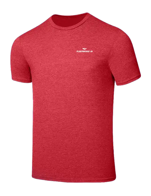 Seriously Soft Heathered Red T-Shirt w/Fleetwood RV Logo