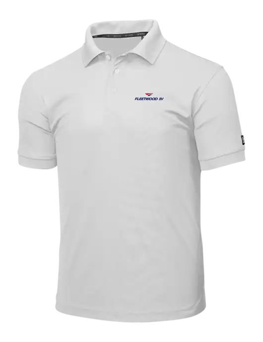 OGIO Bright White Caliber 2.0 Polo w/Fleetwood RV Logo
