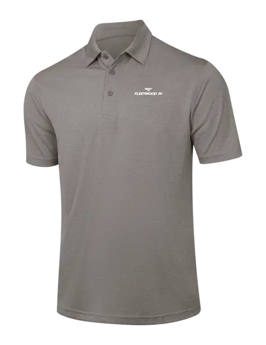 Medium Grey Heather Contender Polo w/Fleetwood RV Logo