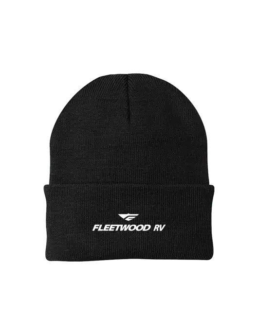 Black Knit Cap w/Fleetwood RV Logo