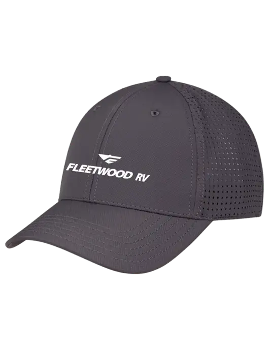 Charcoal Performance Stretchable Cap Hook & Loop w/Fleetwood RV Logo