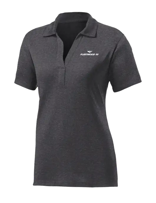 Womens Dark Grey Heather Contender Polo w/Fleetwood RV Logo