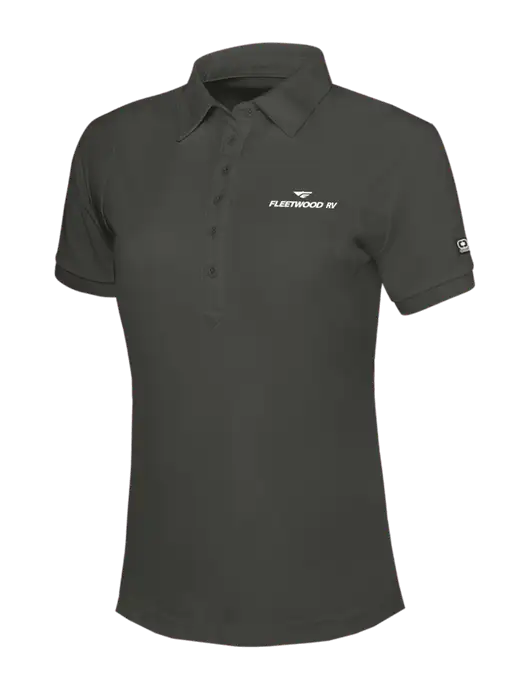 OGIO Womens Dark Grey Jewel Polo w/Fleetwood RV Logo