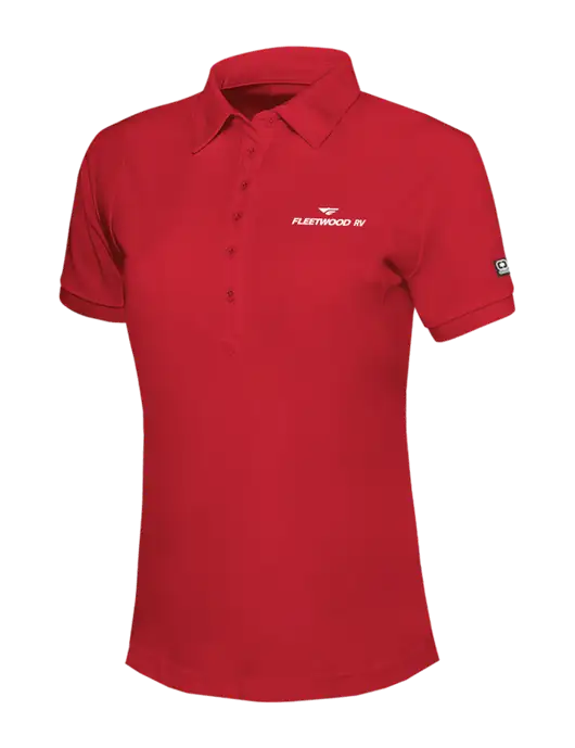 OGIO Womens Red Jewel Polo w/Fleetwood RV Logo