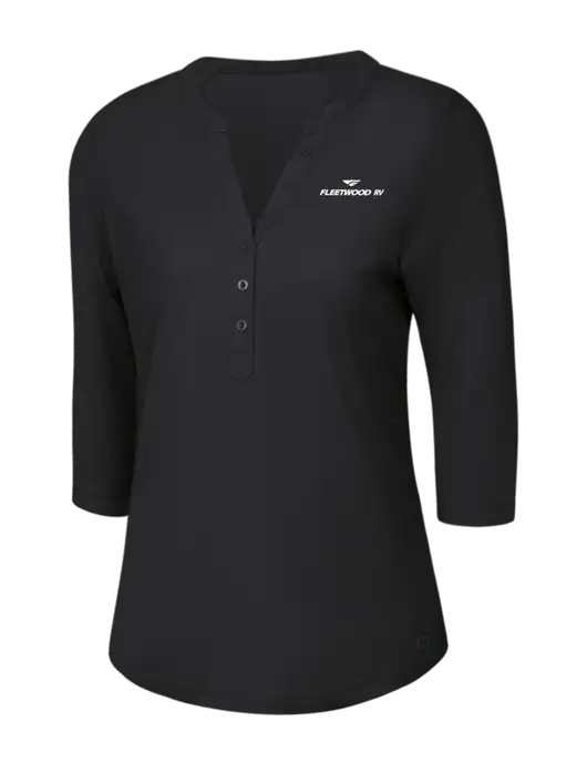 OGIO Blacktop Jewel Henley w/Fleetwood RV Logo