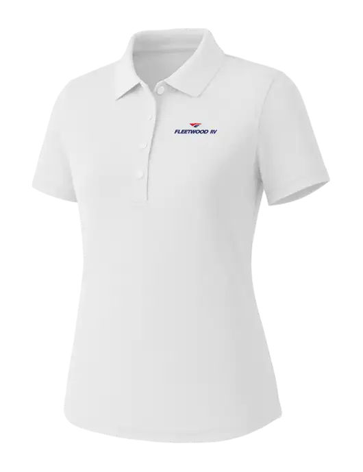 Callaway Womens Core Bright White Performance Polo w/Fleetwood RV Logo