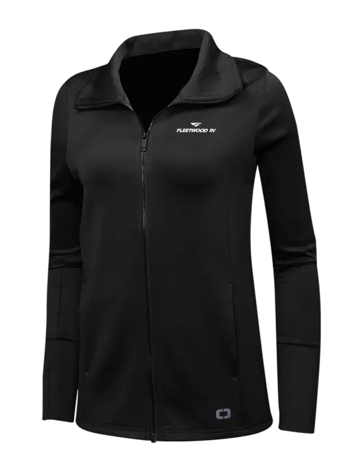 OGIO Black Womens Endurance Modern Performance Full-Zip w/Fleetwood RV Logo