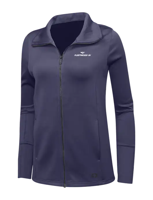 OGIO Navy Womens Endurance Modern Performance Full-Zip w/Fleetwood RV Logo