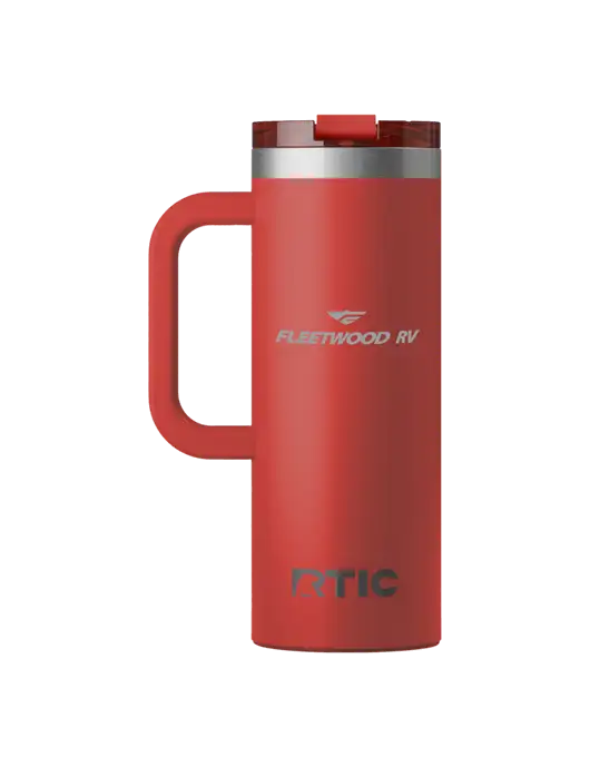 RTIC Road Trip 20 oz Red Travel Mug w/Fleetwood RV Logo