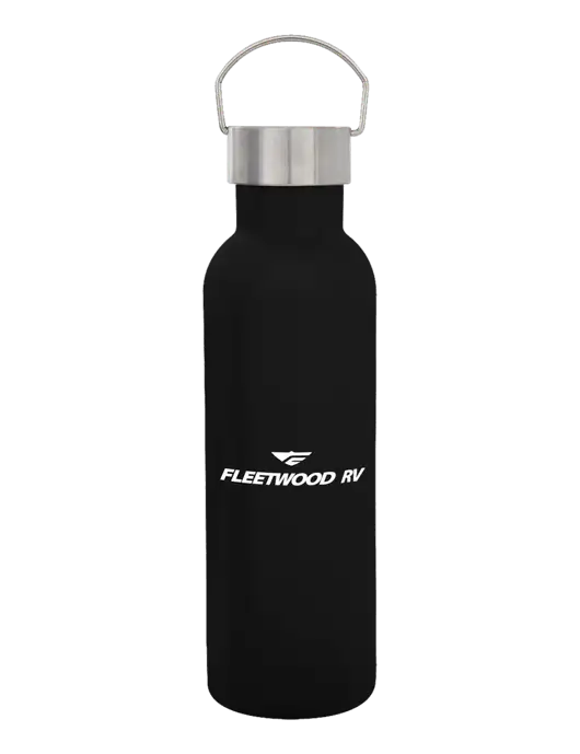 28 oz Black Bubbli Stainless Steel Bottle w/Fleetwood RV Logo