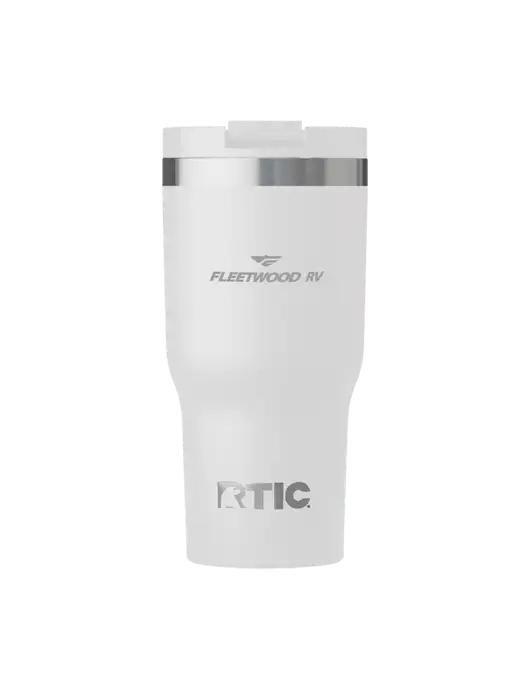 RTIC Essential 20 oz White Tumbler w/Fleetwood RV Logo