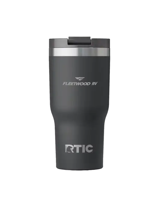 RTIC Essential 20 oz Charcoal Tumbler w/Fleetwood RV Logo