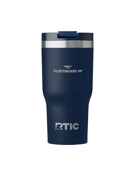 RTIC Essential 20 oz Navy Tumbler w/Fleetwood RV Logo