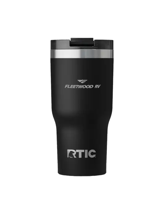 RTIC Essential 20 oz Black Tumbler w/Fleetwood RV Logo