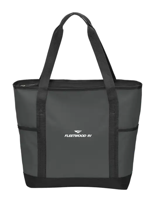 On the Go Charcoal/Black Tote  w/Fleetwood RV Logo