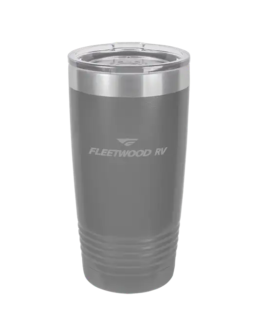 Polar Camel 20 oz Powder Coated Grey Vacuum Insulated Tumbler  w/Fleetwood RV Logo