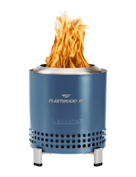 Solo Stove Light Navy Mesa XL w/Fleetwood RV Logo